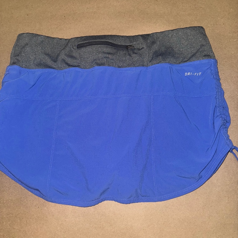 Nike blue color block active skirt